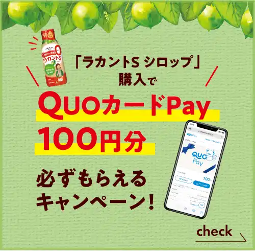 「ラカントSシロップ」購入でQUOカードpayプレゼントキャンペーン