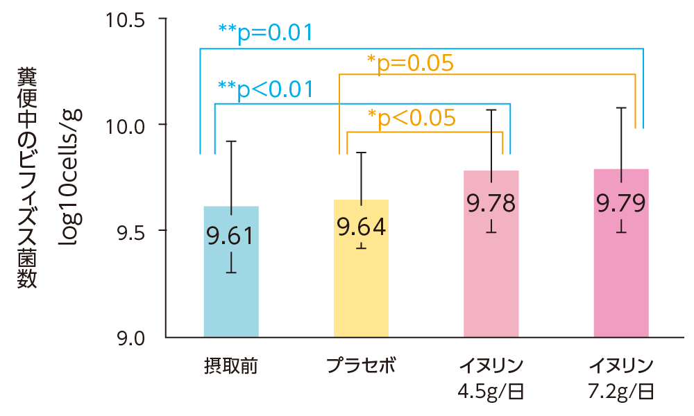 糞便中のビフィズス菌数